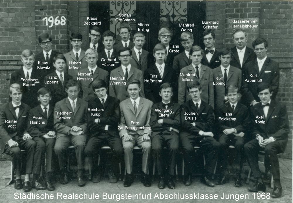 Abschlussklasse 1968 Jungen